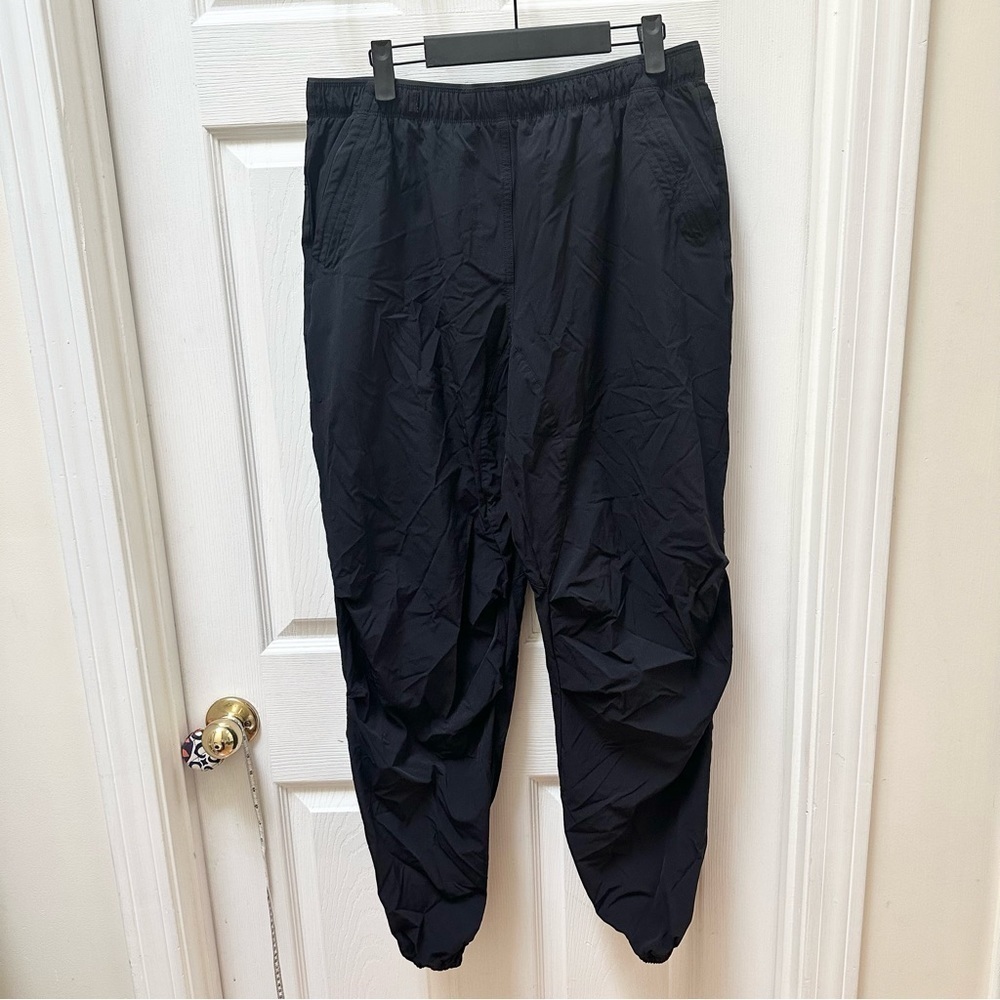 Paskho black high rise joggers sweatpants